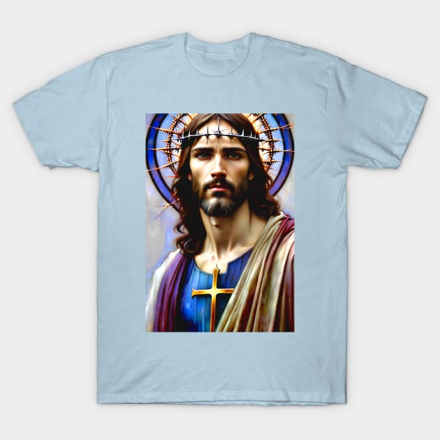 A portrait of Jesus T-Shirt by EtherMeditation